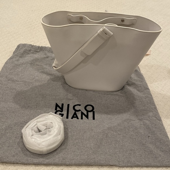 Nico Giani “Nelia” white leather bucket bag large - Picture 12 of 12